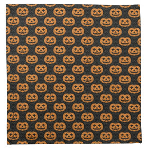 Pumpkin Skull Cloth Napkin