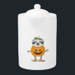 Pumpkin Sloth Halloween Costume Gift Teapot<br><div class="desc">Pumpkin Sloth Halloween Costume Gift</div>