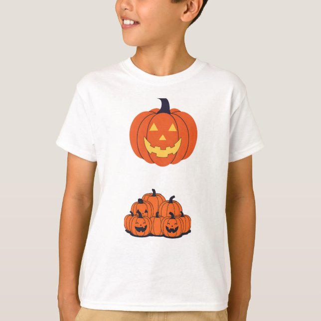Pumpkin smiling spooky T-Shirt (Front)