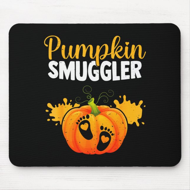 Pumpkin Smuggler Funny Expecting Parents Pregnancy Mouse Pad (Front)