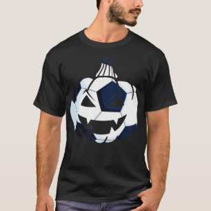 Pumpkin Soccer Ball Costume Easy Sports Halloween T-Shirt