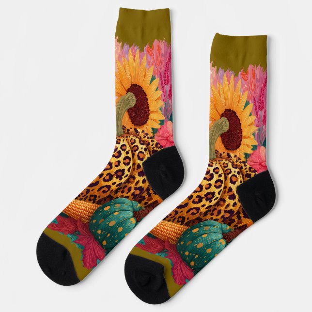 Pumpkin  socks (Left)
