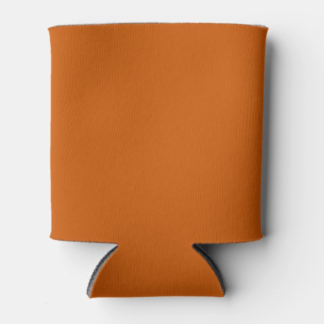Pumpkin Solid Color Can Cooler (Front)