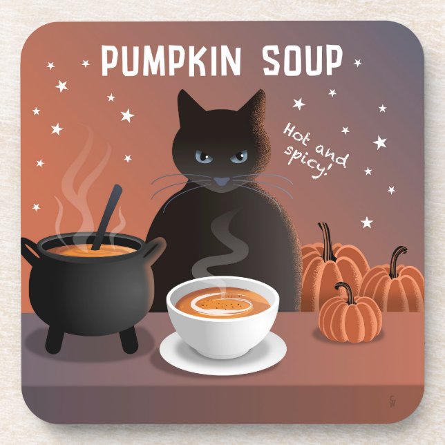Pumpkin Soup Beverage Coaster (Front)