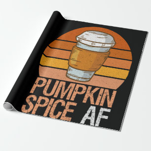 Pumpkin Spice af Funny Retro Vintage Fall Idea Wrapping Paper
