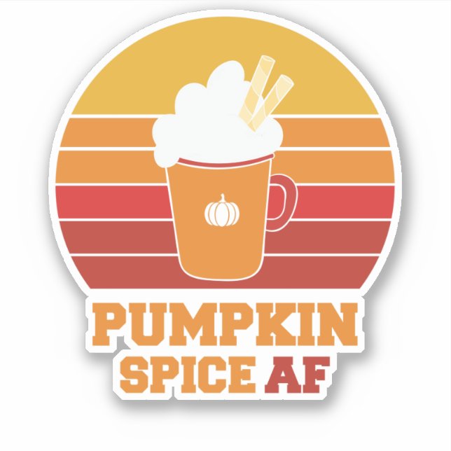 Pumpkin Spice AF Sticker (Front)