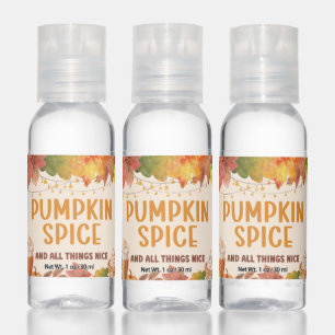 Pumpkin Spice and All Things Nice Hand Sanitizer