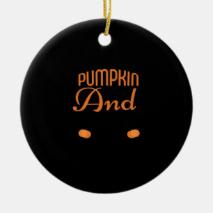 Pumpkin Spice And Everything Fine Slogan Ceramic Ornament