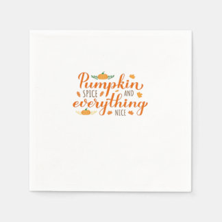 Pumpkin Spice And Everything Nice Basic Design Napkins