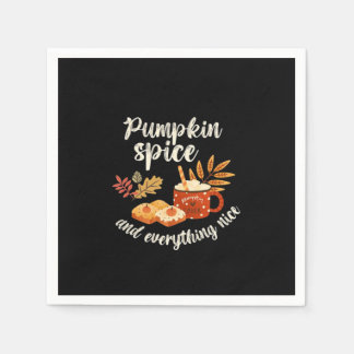 Pumpkin Spice And Everything Nice Basic Slogan Napkins