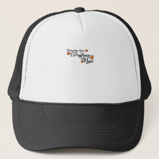 Pumpkin Spice And Everything Nice - Black Phrase W Trucker Hat