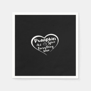 Pumpkin Spice And Everything Nice Cute Pumpkin Gra Napkins