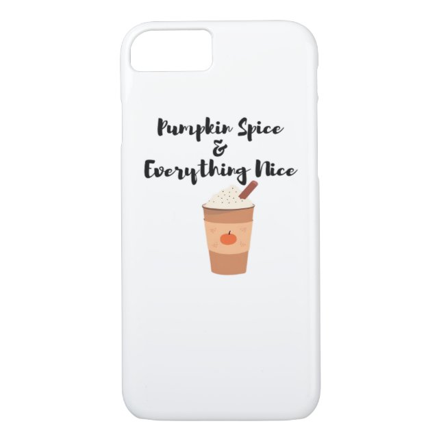 Pumpkin Spice And Everything Nice Cute Slogan Case-Mate iPhone Case (Back)