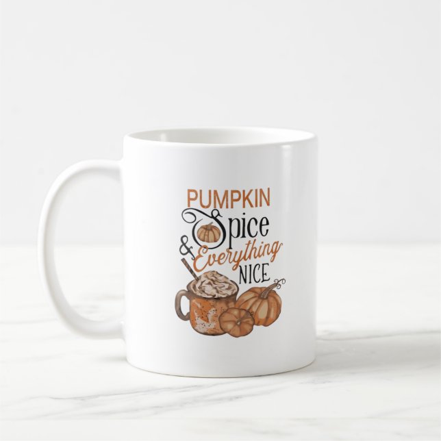 Pumpkin Spice And Everything Nice Essential Coffee Mug (Left)