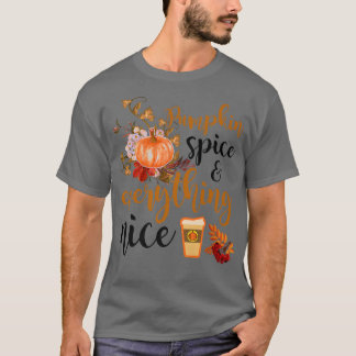 Pumpkin Spice And Everything Nice Fall Autumn Seas T-Shirt