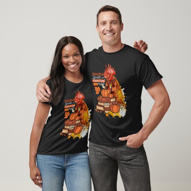 Pumpkin Spice and Everything Nice Fall Chicken Vib T-Shirt (Unisex)