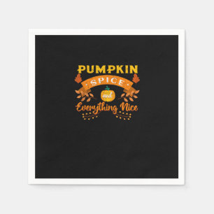 Pumpkin Spice And Everything Nice Fall Coffee Latt Napkins