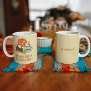 Pumpkin Spice and Everything Nice Fall Custom Name Coffee Mug