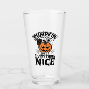 Pumpkin Spice and Everything Nice - Halloween Glass