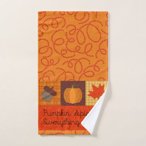 Pumpkin Spice and Everything Nice Hand Towel