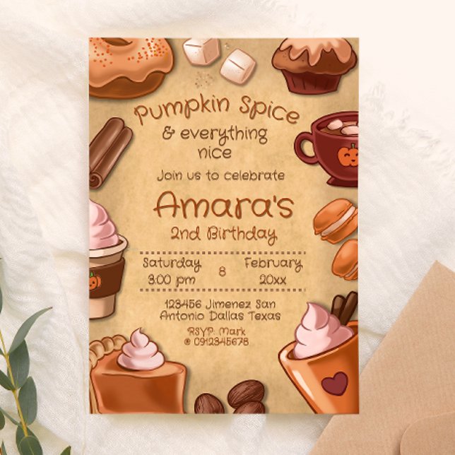 Pumpkin Spice and Everything Nice Invitation (Creator Uploaded)