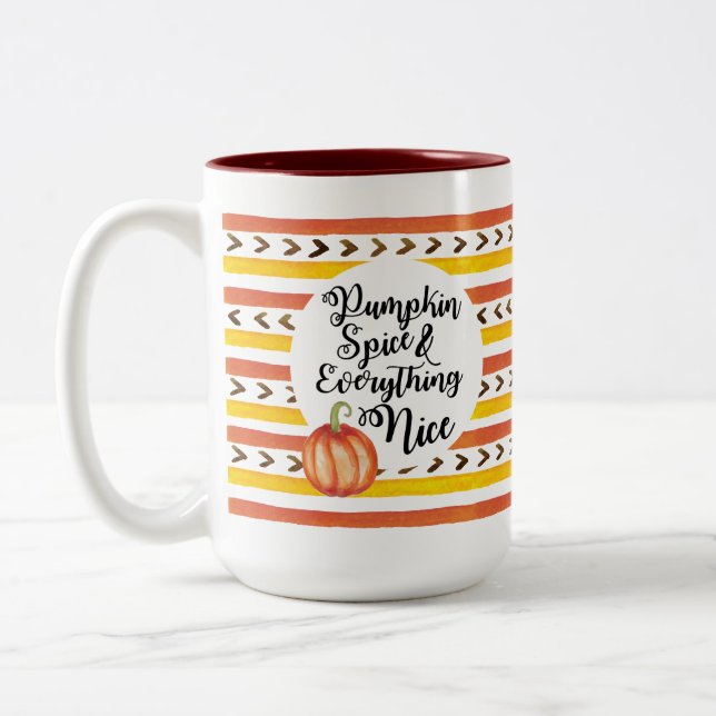 Pumpkin Spice and Everything Nice Mug (Left)