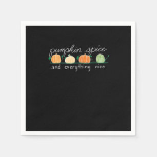 Pumpkin Spice And Everything Nice Quote Sloth Napkins