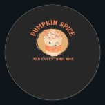 Pumpkin Spice And Everything Nice Slogan Classic Round Sticker<br><div class="desc">Let the season speak with this catchy slogan. A clean and cozy take on everyone’s favorite fall phrase.</div>