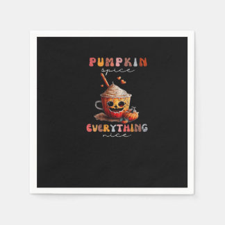 Pumpkin Spice And Everything Nice Slogan Quote Napkins