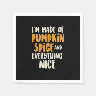 Pumpkin Spice And Everything Nice Sloth Napkins