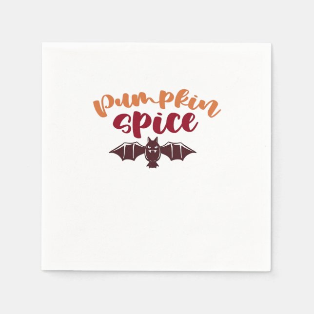Pumpkin Spice And Everything Nice Viral Slogan & Q Napkins (Front)