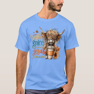Pumpkin Spice and Jesus Christ funny T-Shirt