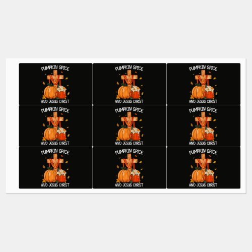 Pumpkin Spice and Jesus Christ Labels