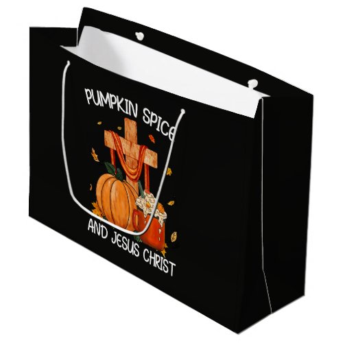 Pumpkin Spice and Jesus Christ Large Gift Bag