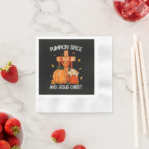 Pumpkin Spice and Jesus Christ Napkins