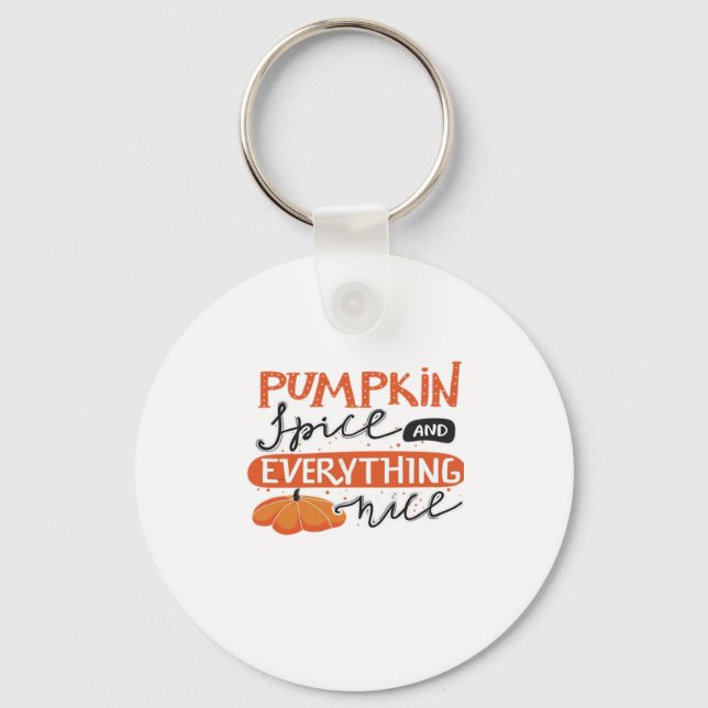 Pumpkin Spice And Latte Keychain (Front)