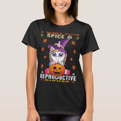 Pumpkin Spice And Reproductive Rights Feminist Fal T_Shirt