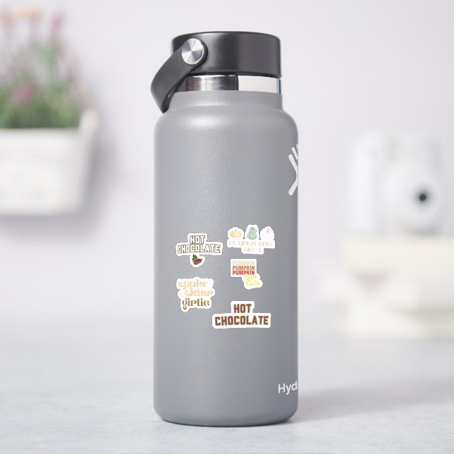 Pumpkin Spice, Apple Cider, Hot Chocolate Sticker (HydroFlask)