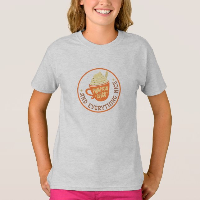 Pumpkin Spice  Badge Girl's T-Shirt (Front)