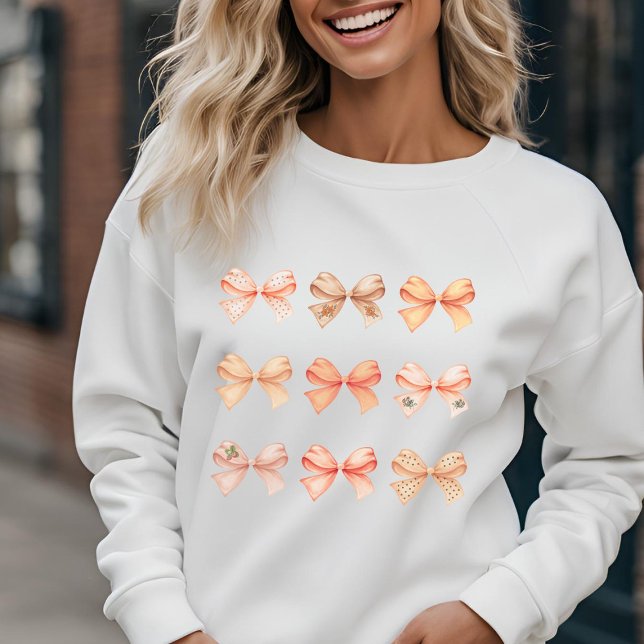 Pumpkin Spice Bows - cute fall coquette Sweatshirt (Creator Uploaded)