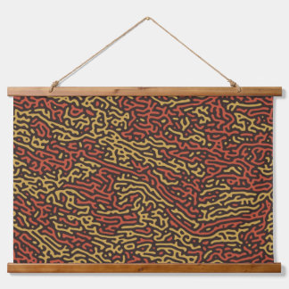 Pumpkin Spice Camouflage Autumn Color Pattern Hanging Tapestry