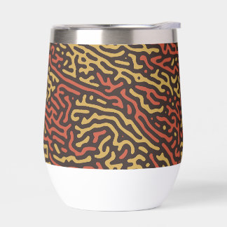 Pumpkin Spice Camouflage Autumn Color Pattern Thermal Wine Tumbler