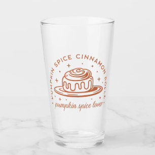 Pumpkin Spice Cinnamon Rolls Glass