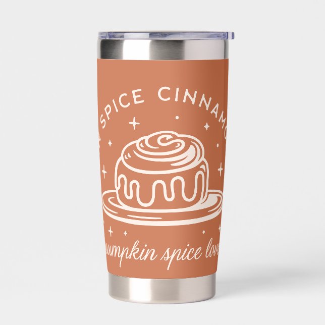 Pumpkin Spice Cinnamon Rolls Insulated Tumbler (Left)
