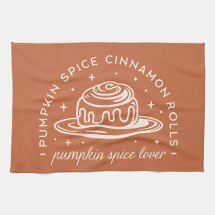 Pumpkin Spice Cinnamon Rolls Kitchen Towel