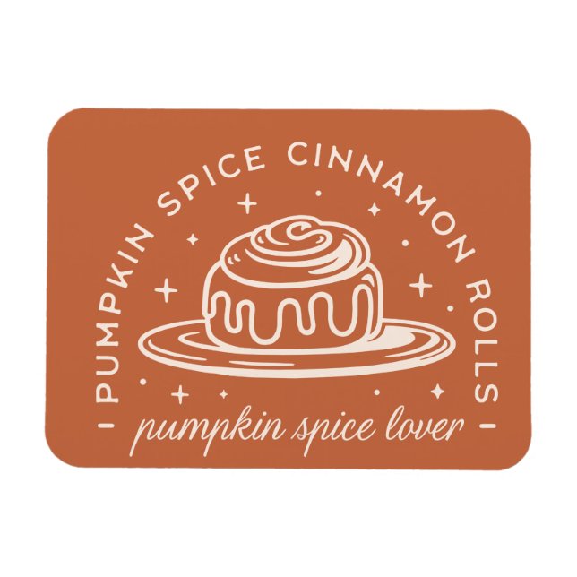 Pumpkin Spice Cinnamon Rolls Magnet (Horizontal)