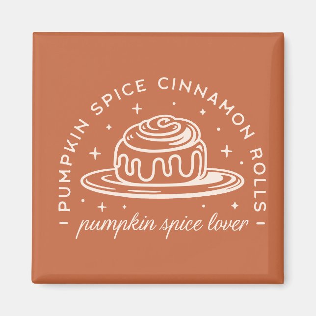 Pumpkin Spice Cinnamon Rolls Magnet (Front)