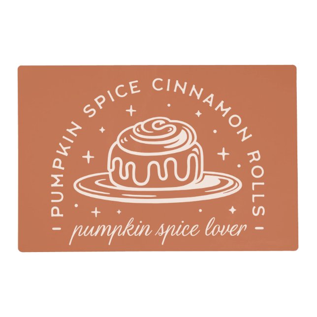 Pumpkin Spice Cinnamon Rolls Placemat (Front)