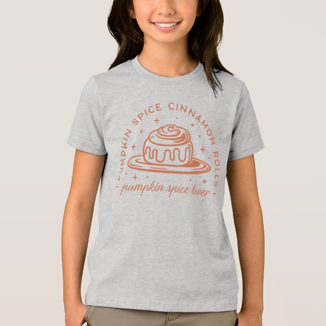 Pumpkin Spice Cinnamon Rolls Tri-Blend Shirt (Front)