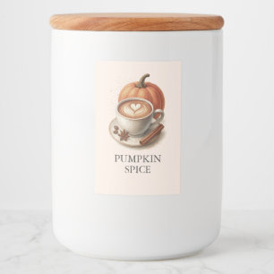 Pumpkin Spice Coffee Bridal Shower Stickers
